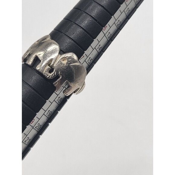 Sterling Silver 925 Stamped Elephant Ring 7.5 - Picture 8 of 10